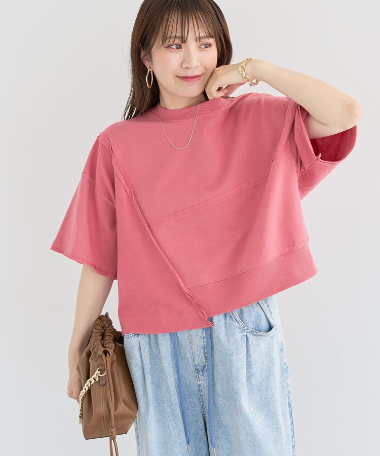 Green Parks「・ELENCARE DUE キリカエウラケプルオーバー」|スウェット・ジャージ|Pink