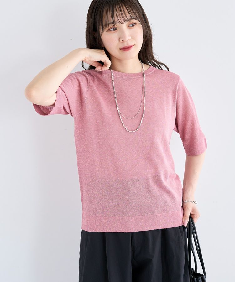 Green Parks「・Petit Fleur ラメシアーニット」|Tシャツ・カットソー|