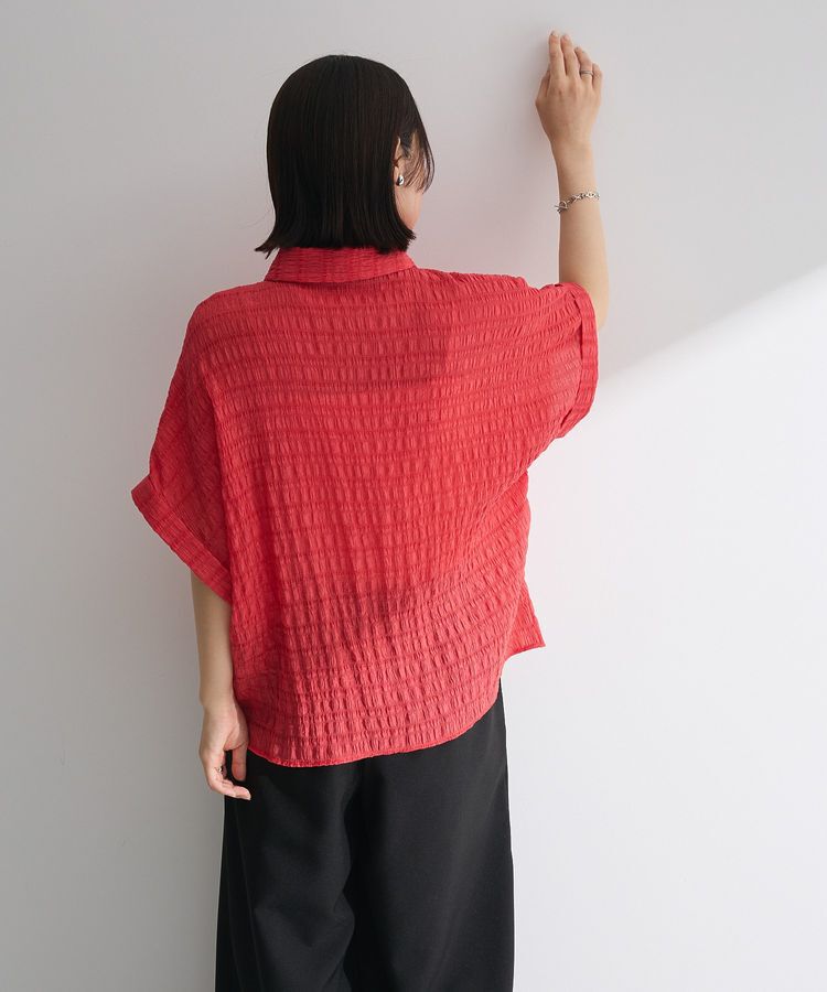 Green Parks「シアーシャーリングフレンチスリーブシャツ」|シャツ・ブラウス|