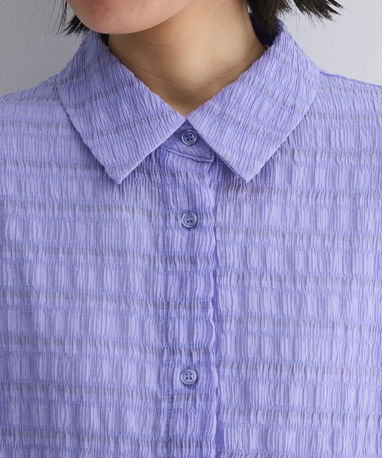 Green Parks「シアーシャーリングフレンチスリーブシャツ」|シャツ・ブラウス|