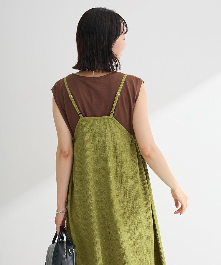 Green Parks「表面感脇リボンキャミワンピース」|ワンピース|