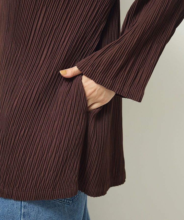 Green Parks「・ELENCARE DUE プリーツノーカラージャケット」|テーラードジャケット|