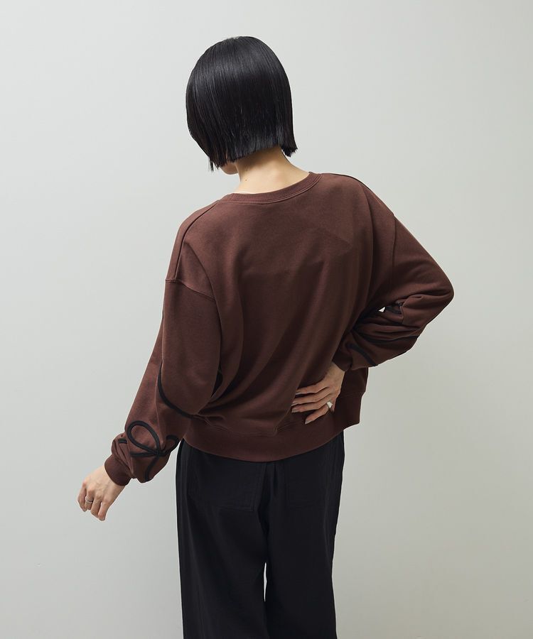 Green Parks「・swing by リボンコード刺繍スウェット」|スウェット・ジャージ|