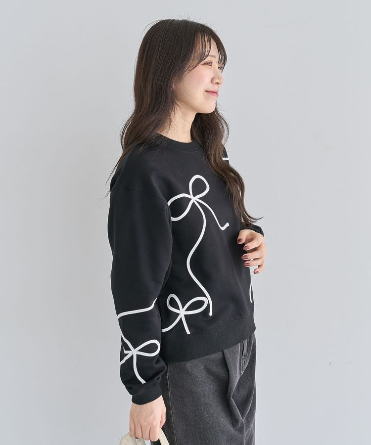 Green Parks「・swing by リボンコード刺繍スウェット」|スウェット・ジャージ|