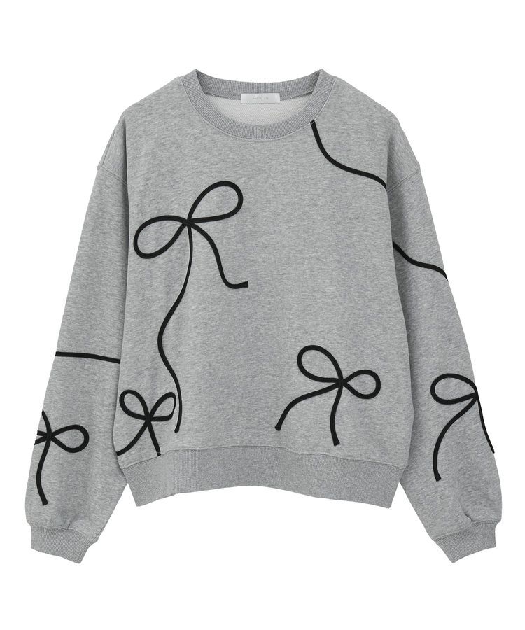 Green Parks「・swing by リボンコード刺繍スウェット」|スウェット・ジャージ|
