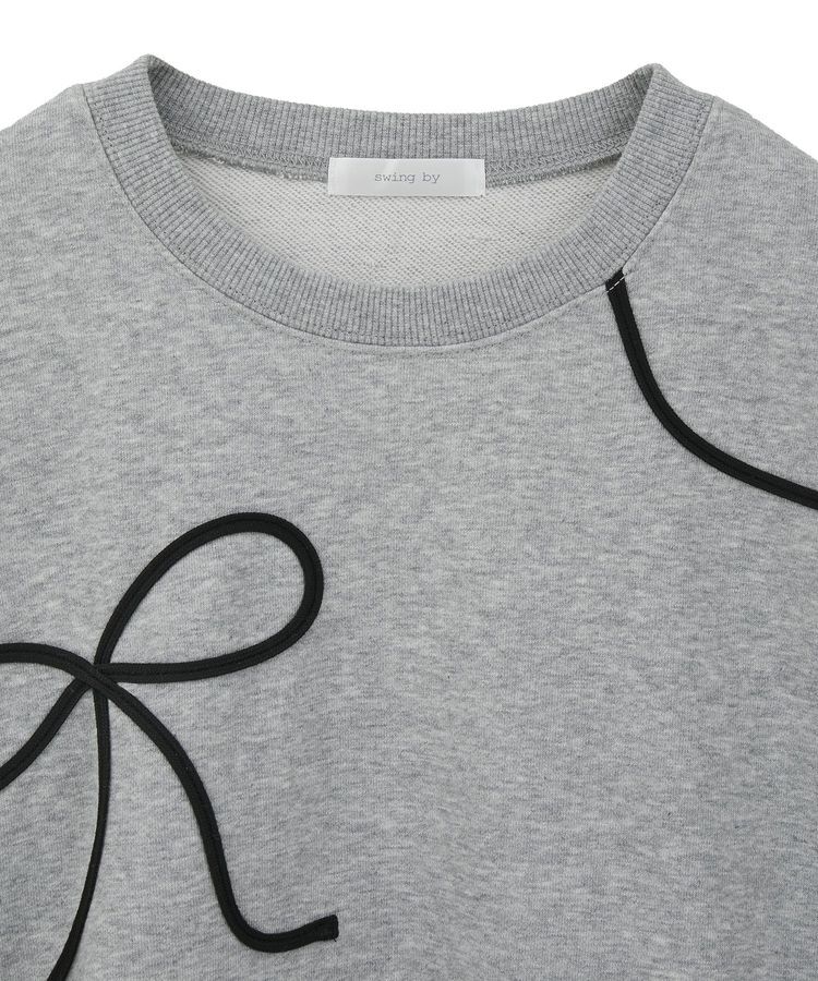 Green Parks「・swing by リボンコード刺繍スウェット」|スウェット・ジャージ|