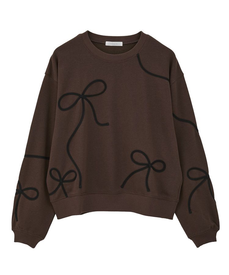 Green Parks「・swing by リボンコード刺繍スウェット」|スウェット・ジャージ|