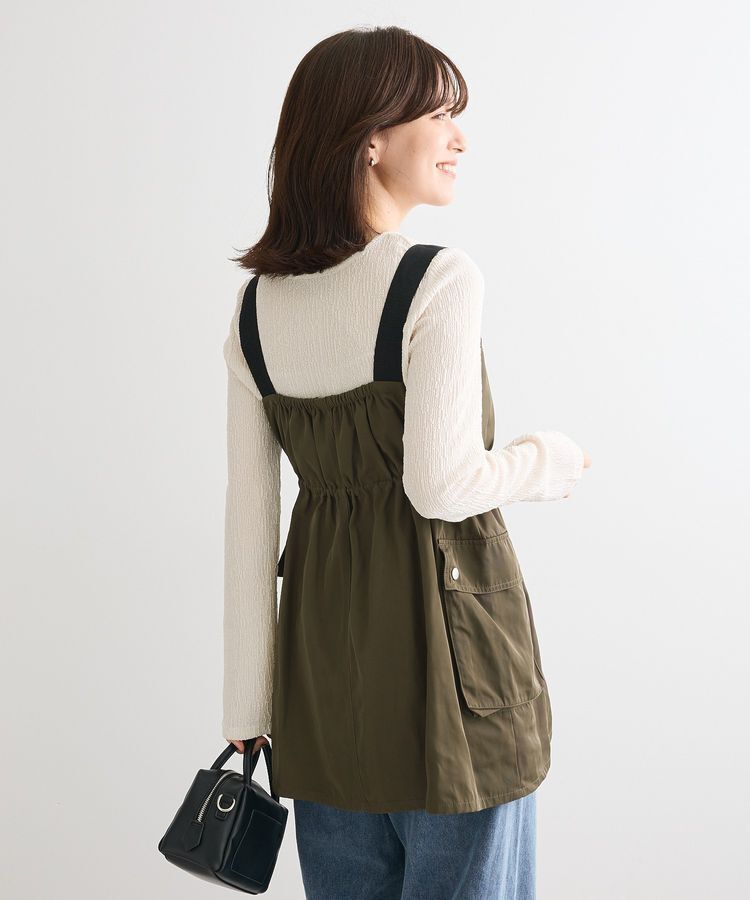 Green Parks「・SUGAR SPOON ミリタリーキャミチュニック」|ベスト・ジレ|