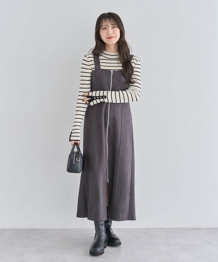 Green Parks「袖口金釦リブニットプルオーバー」|ニット・セーター|