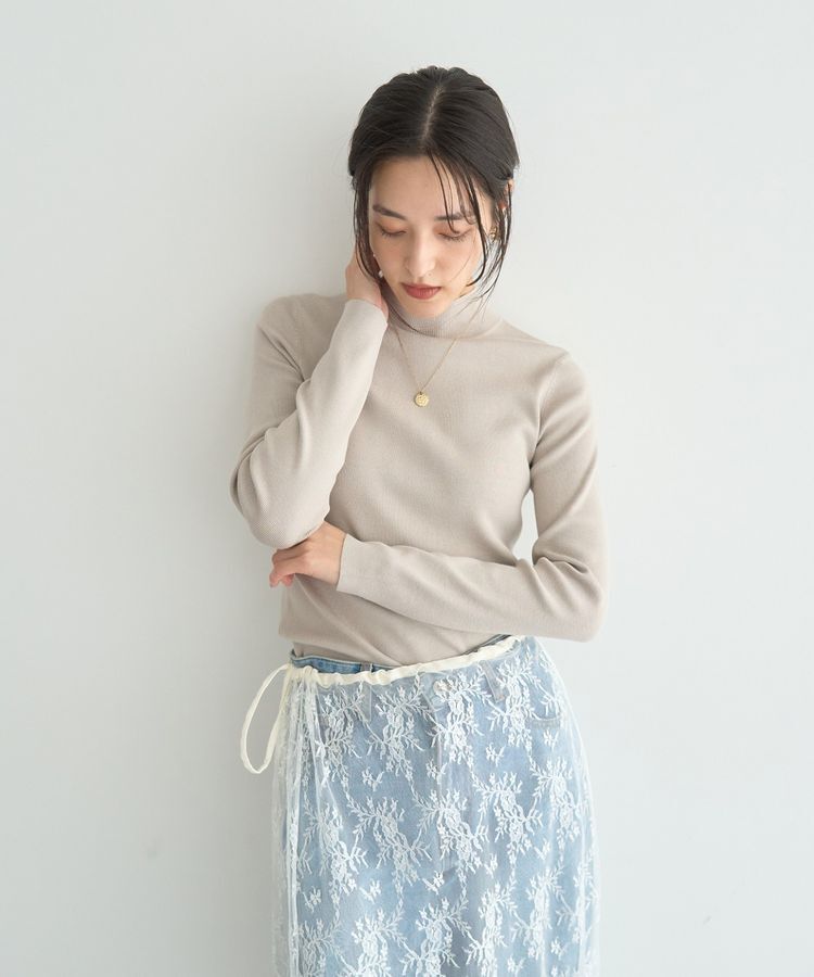 YECCA VECCA「ハイネックリブニット」|ニット・セーター|
