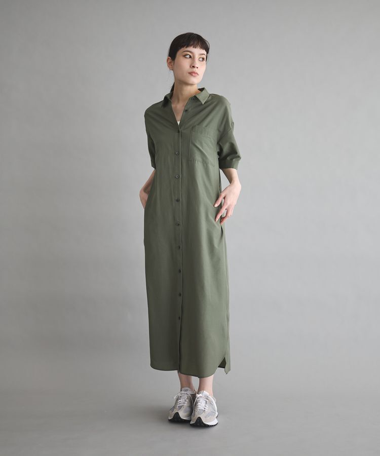 GARAGE OF GOOD CLOTHING「ハーフスリーブロングワンピース」|ワンピース|