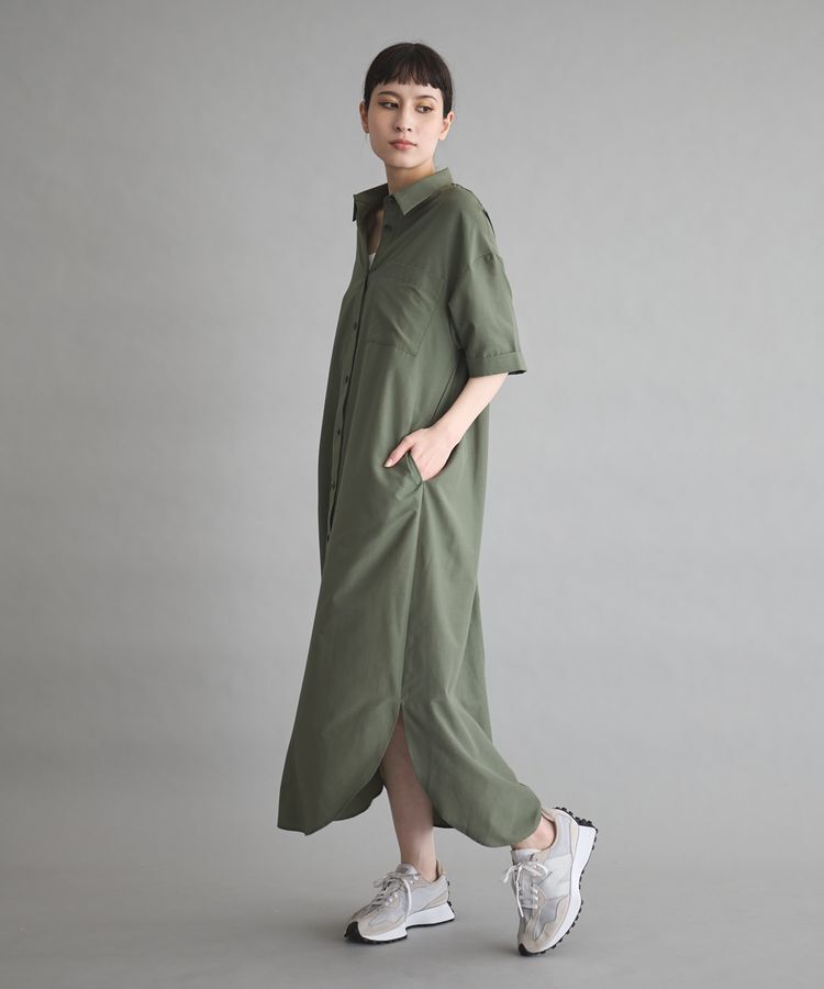 GARAGE OF GOOD CLOTHING「ハーフスリーブロングワンピース」|ワンピース|