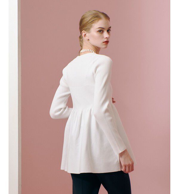 LOULOU WILLOUGHBY「【LOULOU WILLOUGHBY】ペプラムニットプルオーバー」|ニット・セーター|