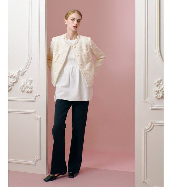 LOULOU WILLOUGHBY「【LOULOU WILLOUGHBY】ペプラムニットプルオーバー」|ニット・セーター|