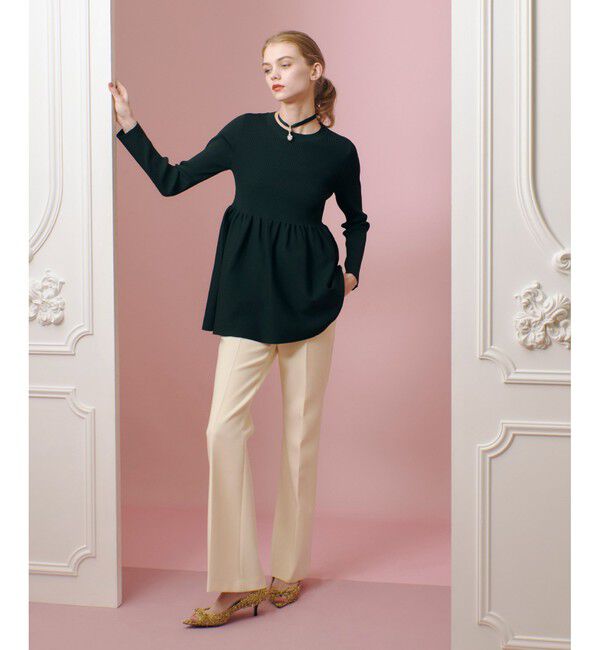 LOULOU WILLOUGHBY「【LOULOU WILLOUGHBY】ペプラムニットプルオーバー」|ニット・セーター|