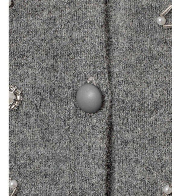 LOULOU WILLOUGHBY「【LOULOU WILLOUGHBY】ビーズフラワージレ」|ニット・セーター|