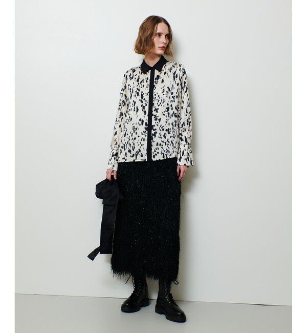 allureville「OFFICINAバックプリーツブラウス」|シャツ・ブラウス|