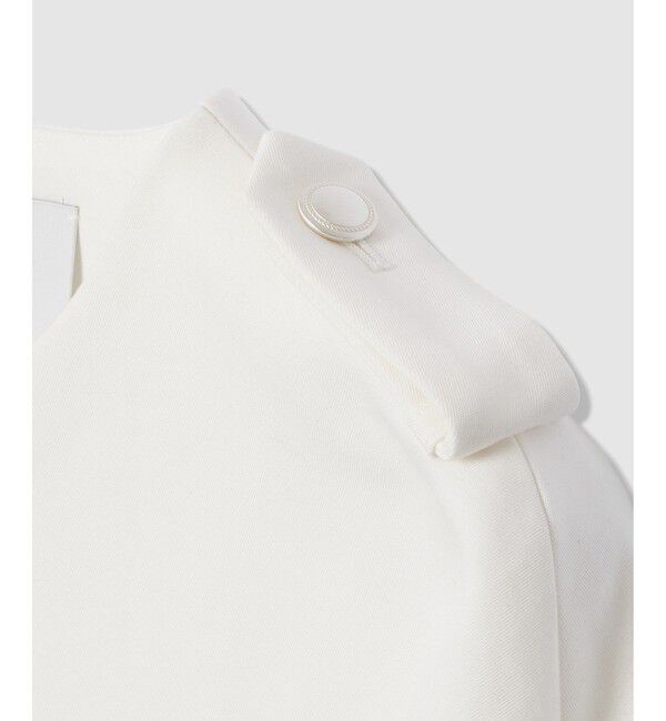 LOULOU WILLOUGHBY「【LOULOU WILLOUGHBY】コットンダブルクロスジャケット」|ノーカラージャケット|