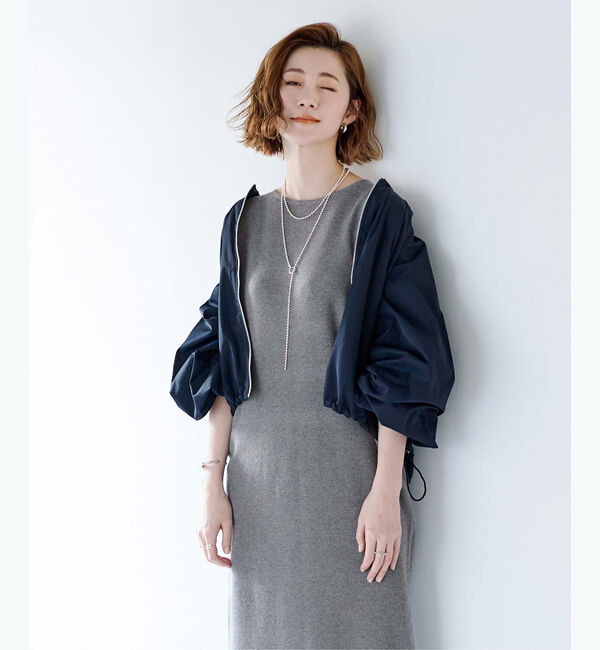 ur's「ディープアームホールIラインニットワンピース」|ワンピース|