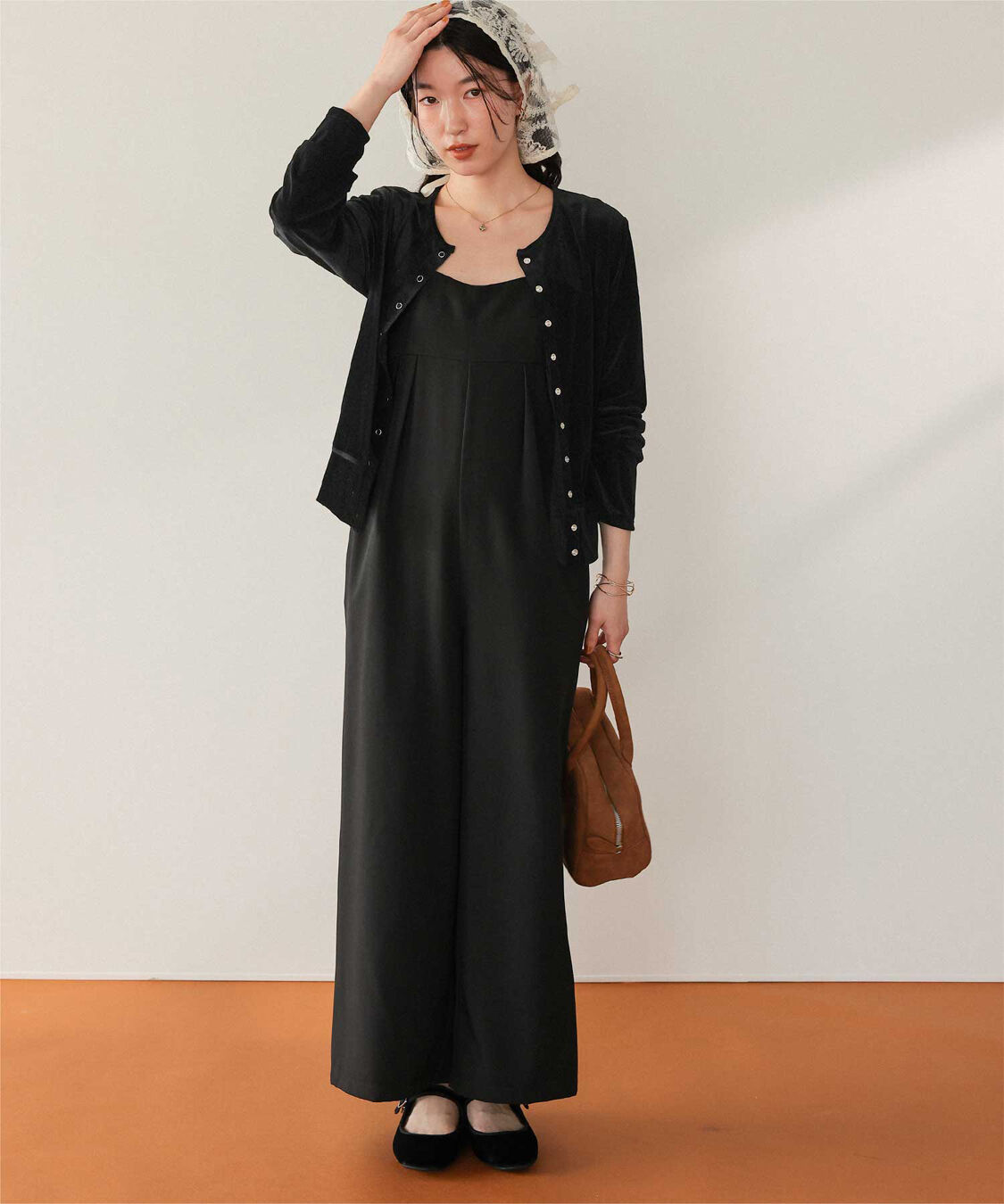 titivate「シアーベロアカーディガン」|カーディガン|