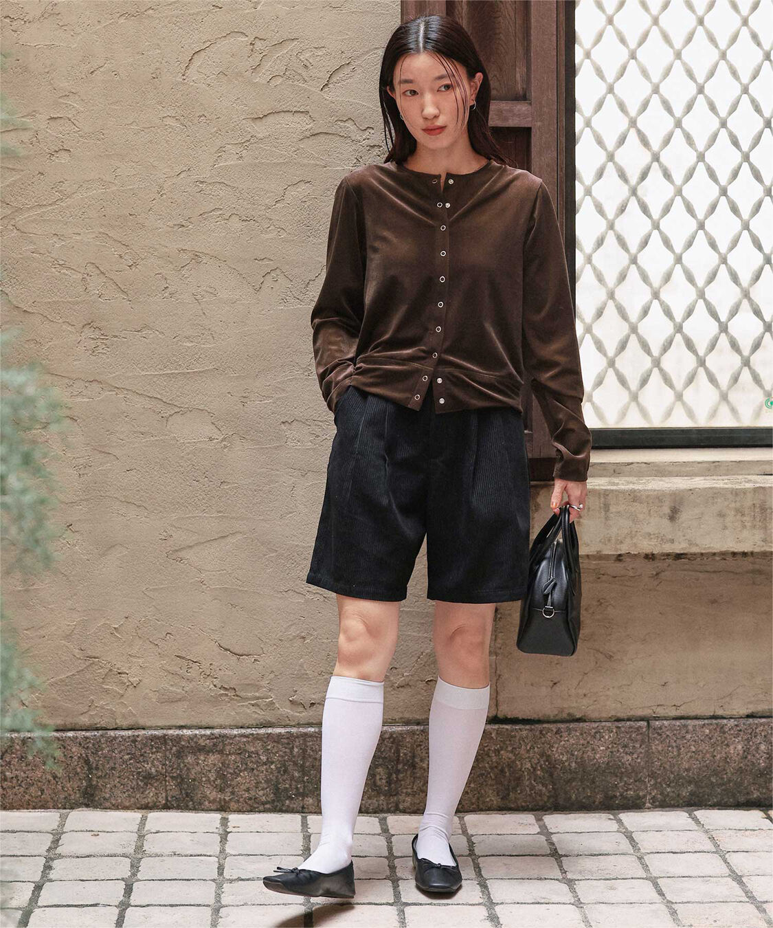 titivate「シアーベロアカーディガン」|カーディガン|