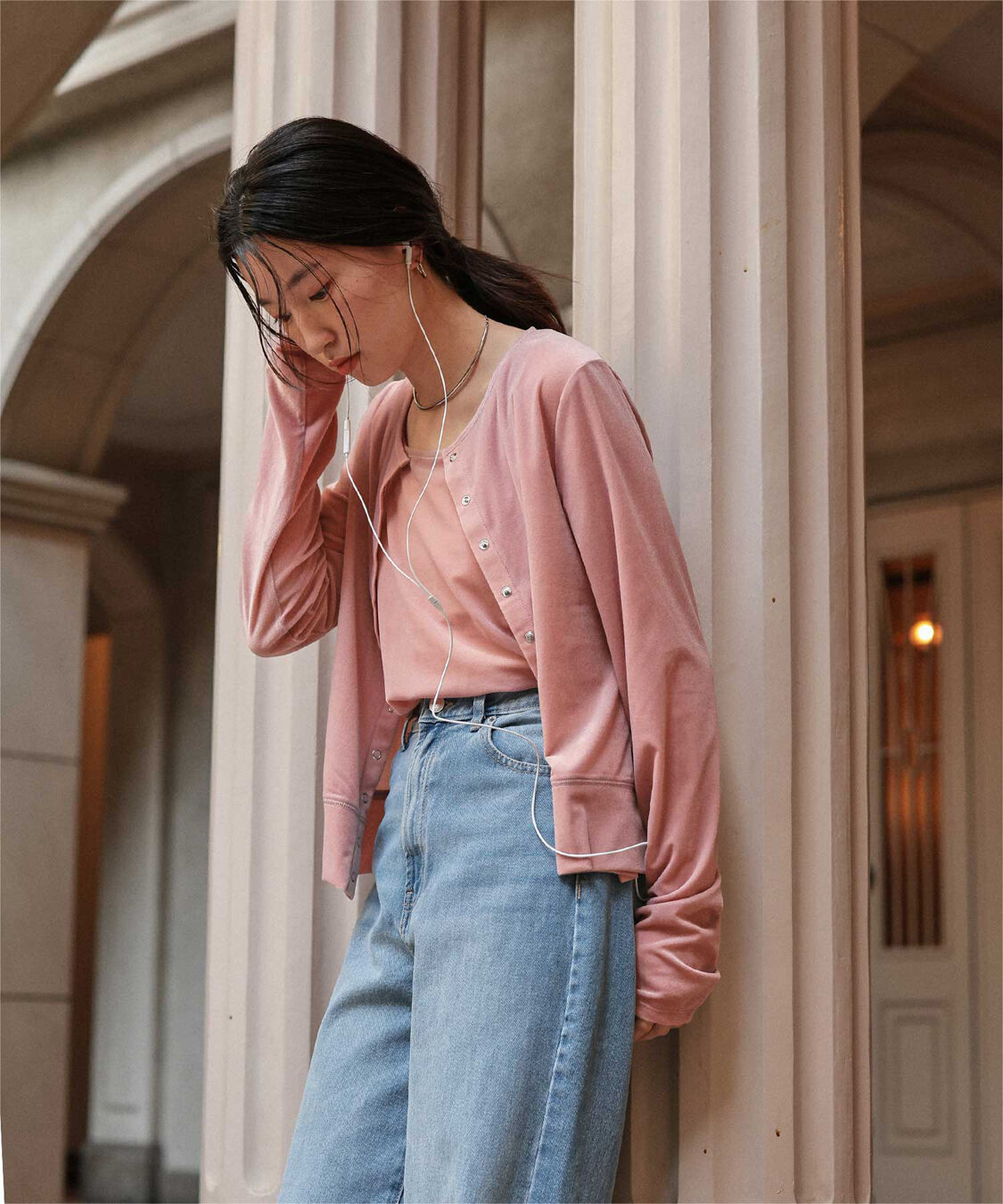 titivate「シアーベロアカーディガン」|カーディガン|