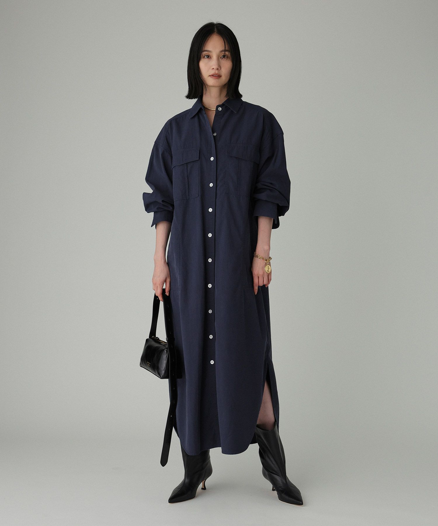 BABYLONE「ワークシャツワンピース」|ワンピース|ﾈｲﾋﾞｰ