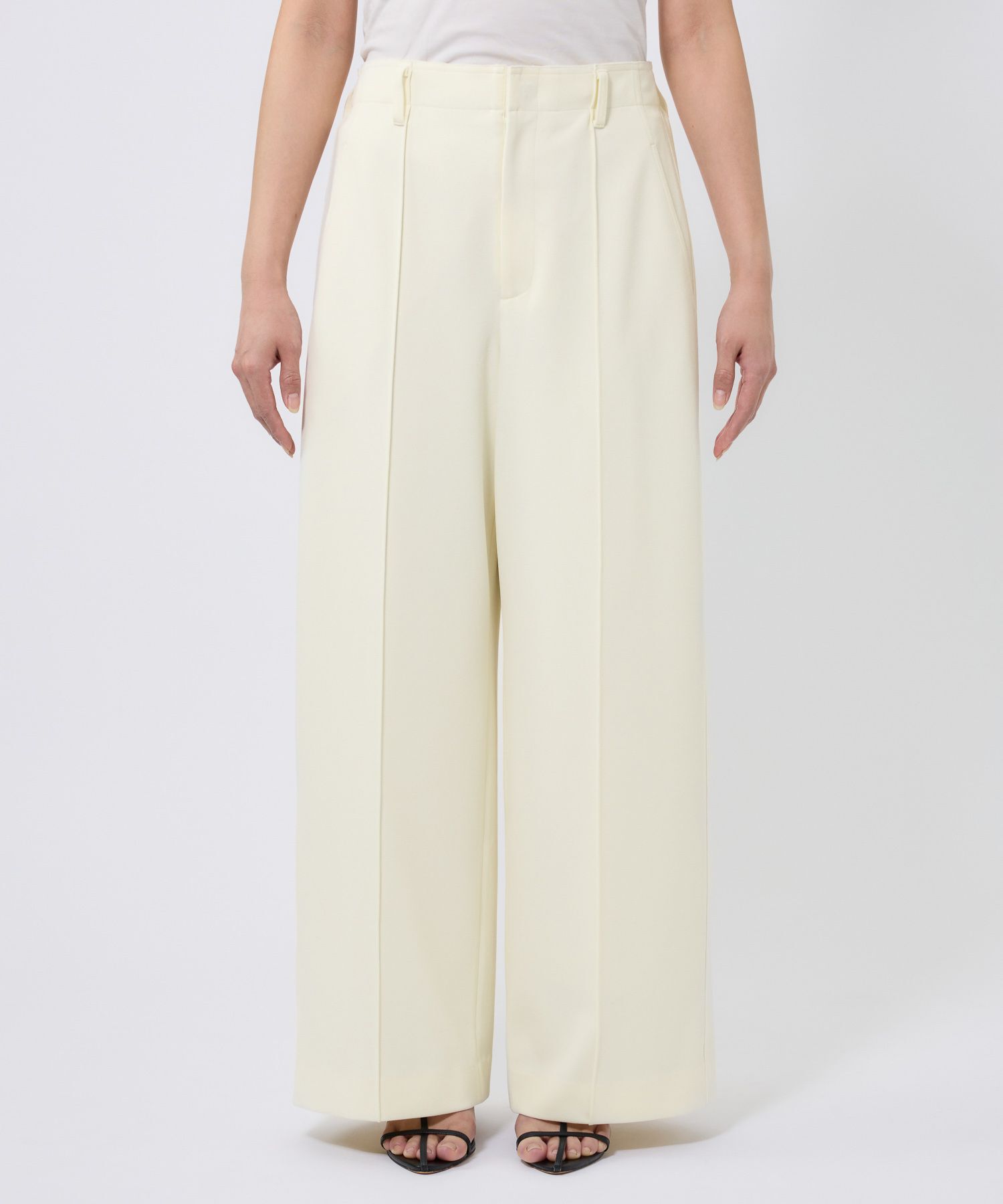 BABYLONE「【多機能素材】ジョーゼットスラックス」|スラックス|