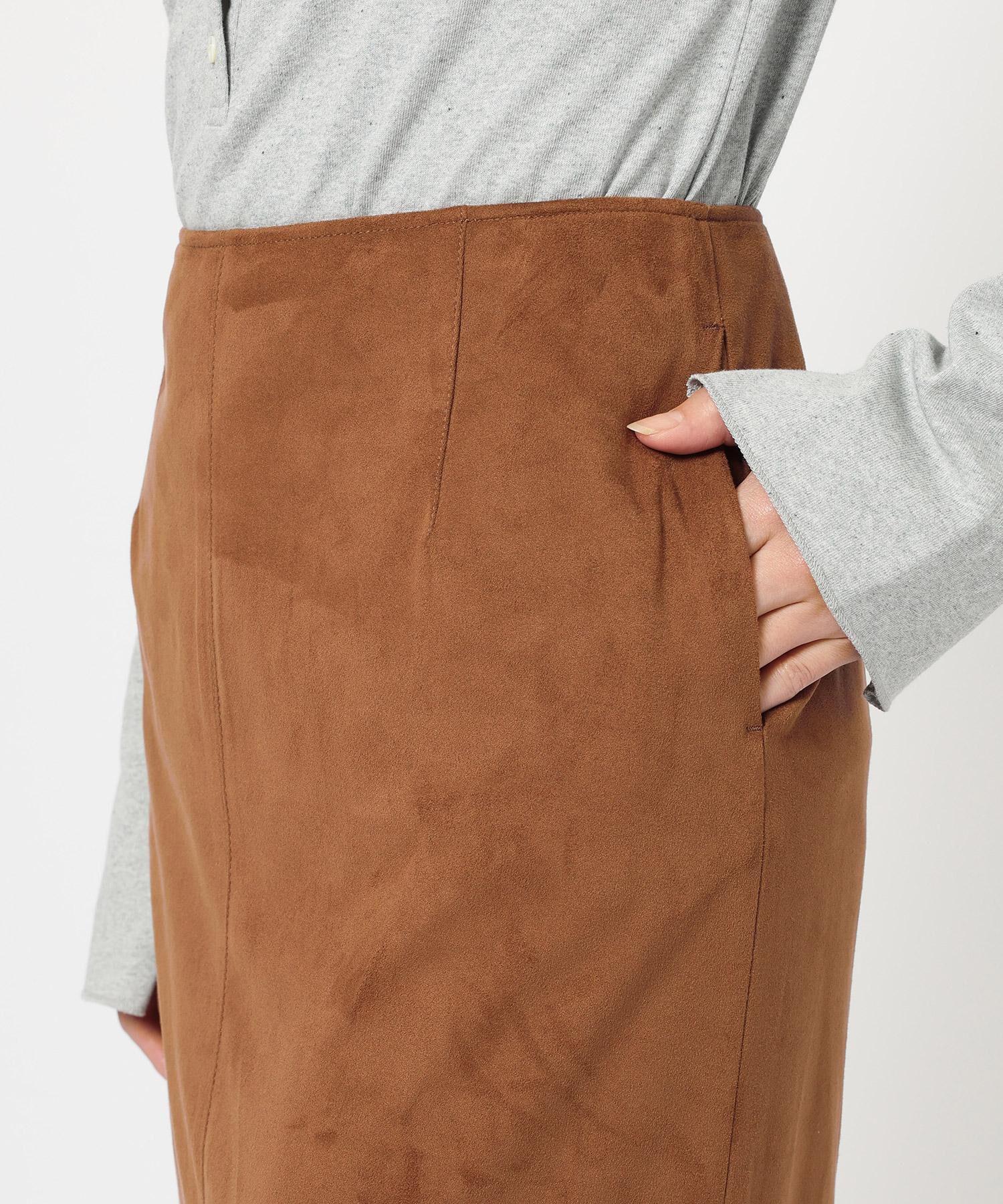 BABYLONE「フェイクスエードスカート」|スカート|