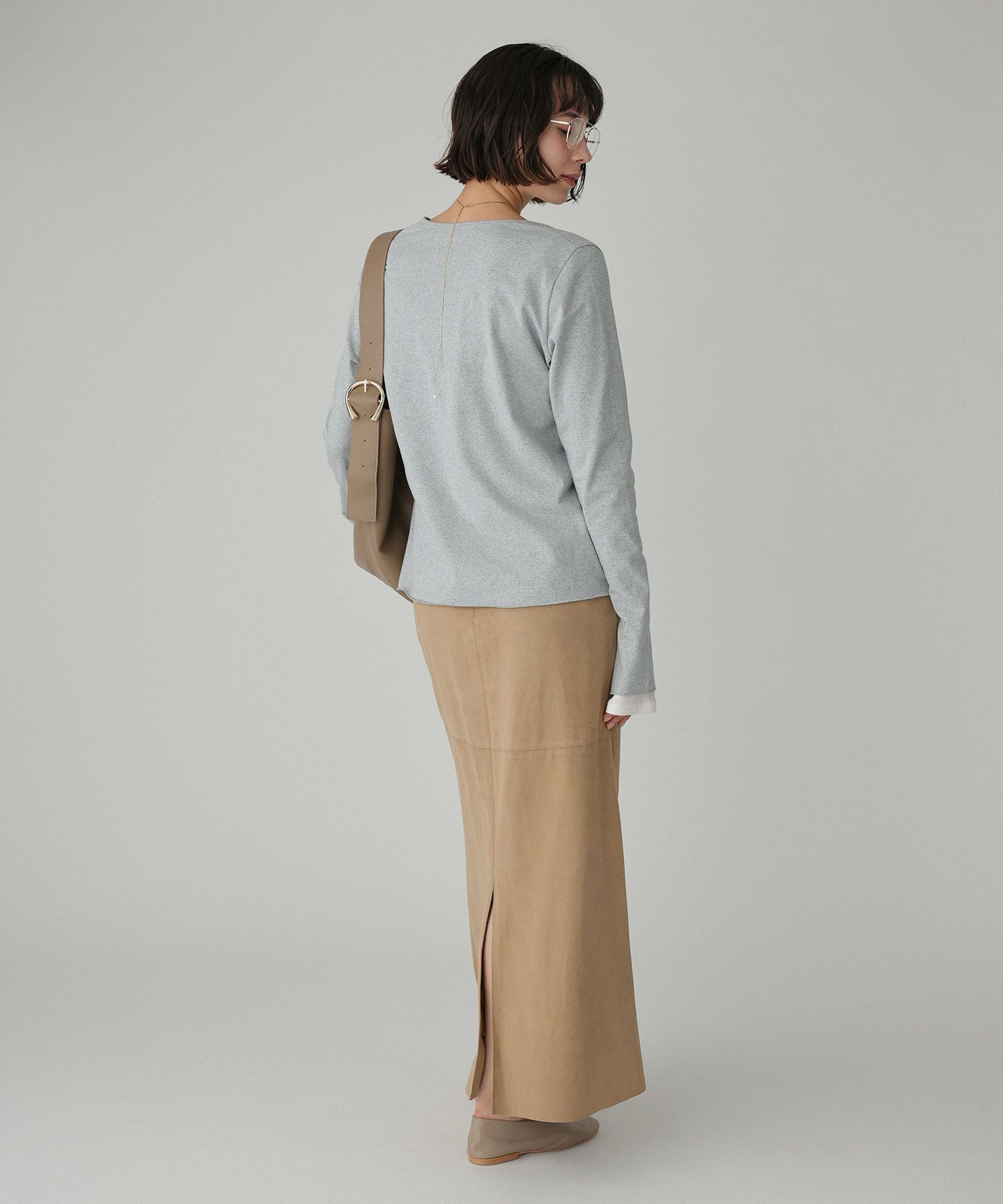 BABYLONE「フェイクスエードスカート」|スカート|