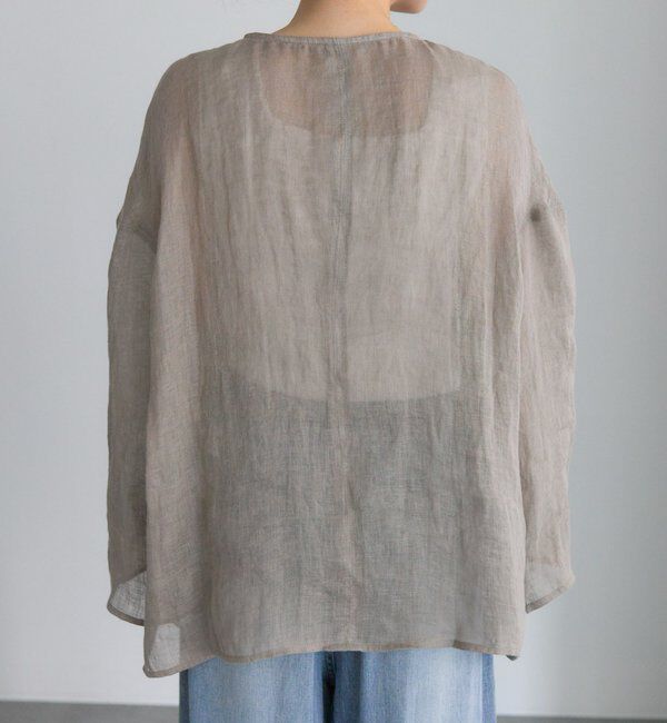  「シアーガーゼブラウス」|プルオーバー|