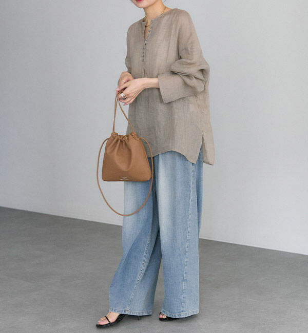  「シアーガーゼブラウス」|プルオーバー|