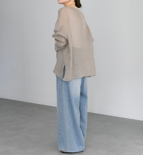  「シアーガーゼブラウス」|プルオーバー|