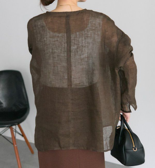  「シアーガーゼブラウス」|プルオーバー|