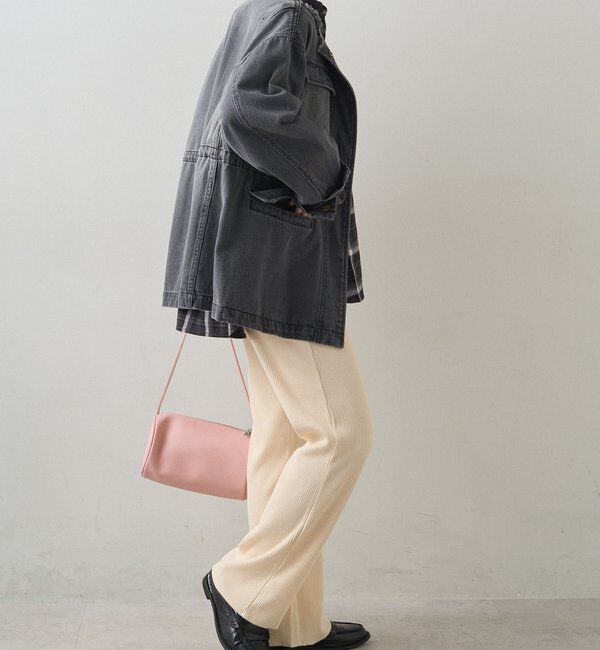  「デニムノーカラーワークジャケット」|デニムジャケット|