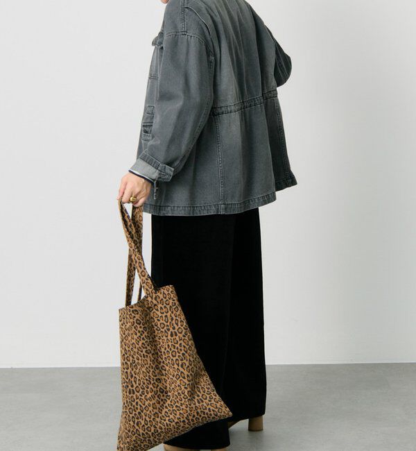  「デニムノーカラーワークジャケット」|デニムジャケット|