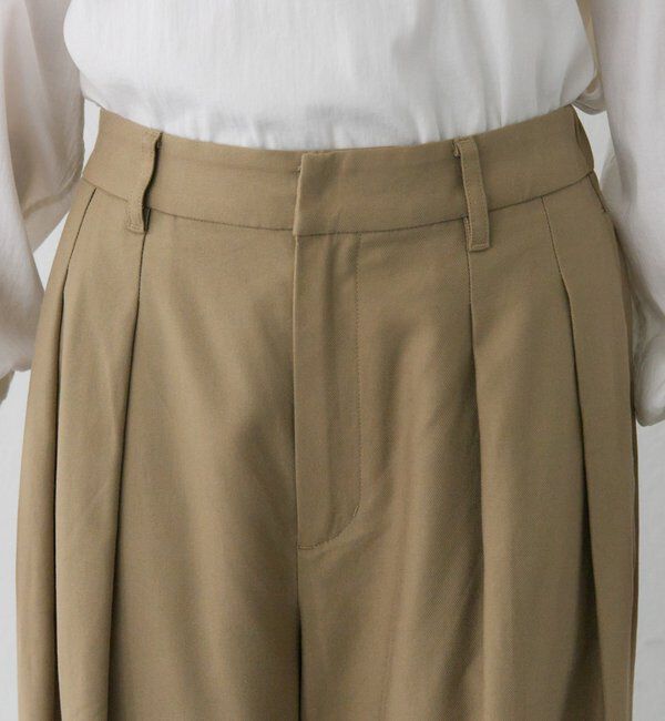  「コットンレーヨンツータックワイドパンツ」|その他|