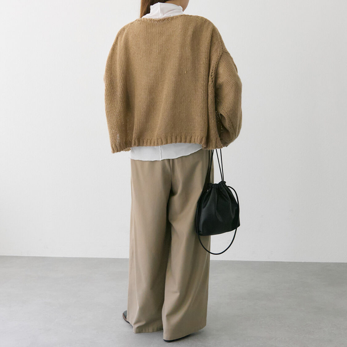  「コットンレーヨンツータックワイドパンツ」|その他|