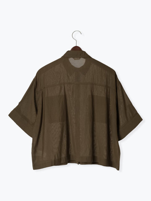 Te chichi「ハーフスリーブWポケットシアーシャツ」|シャツ・ブラウス|