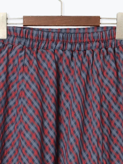 Te chichi TERRASSE「シアーチェックフレアスカート」|スカート|