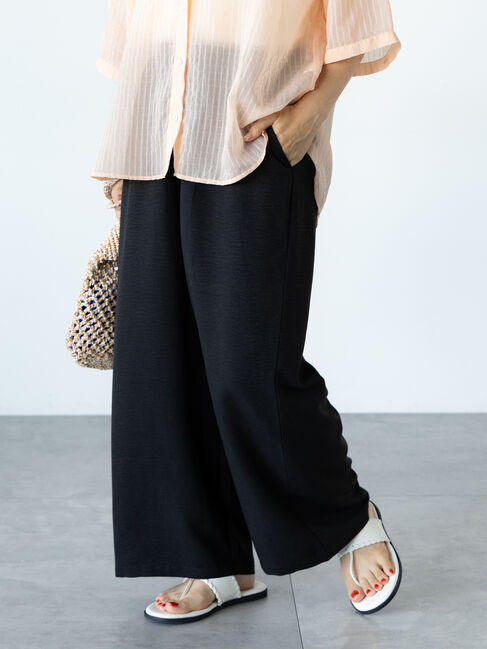 Lugnoncure「麻風イージーパンツ」|その他|ブラック