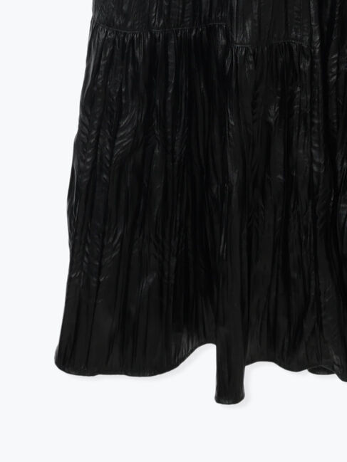 Te chichi TERRASSE「しわ加工フェイクレザーキャミワンピース《2025autumn catalog item》」|ワンピース|