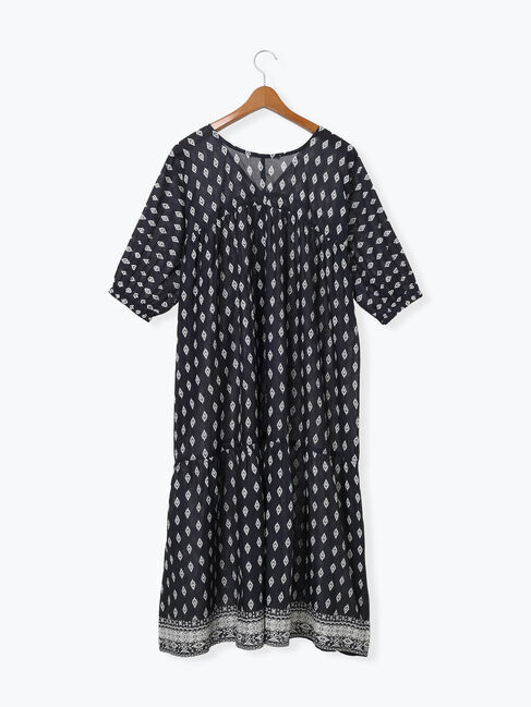 Lugnoncure「【INDIA made】無地/柄アソート前開きワンピース」|ワンピース|