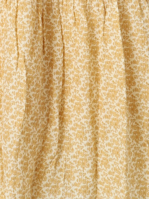 Samansa Mos2「花柄シャーリング切替スカート」|スカート|