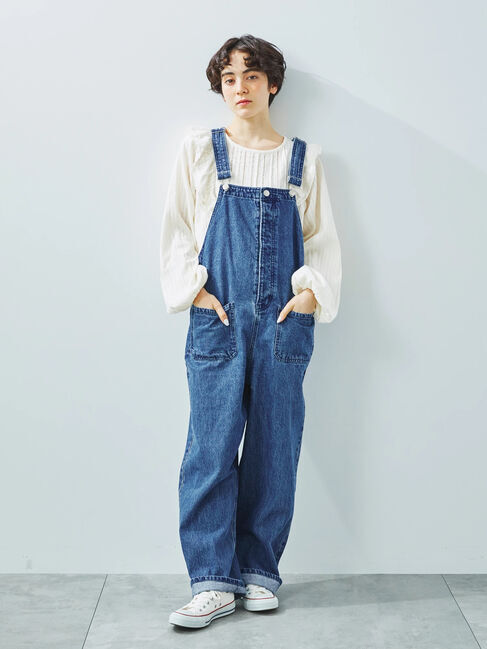 Samansa Mos2「ドビーストライプレースフリルブラウス」|シャツ・ブラウス|