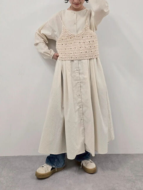 Samansa Mos2「【ゆべし&times;Samansa Mos2】切替2WAYワンピース」|ワンピース|キナリ