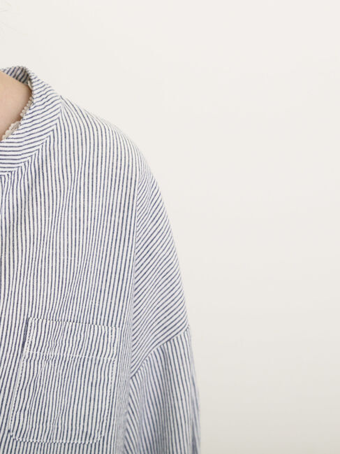 Samansa Mos2「バンドカラーゆるシャツ」|シャツ・ブラウス|