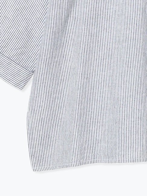 Samansa Mos2「バンドカラーゆるシャツ」|シャツ・ブラウス|