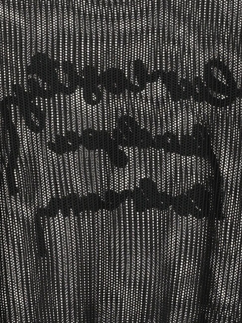 Samansa Mos2「テープロゴ刺繍ニットプルオーバー」|ニット・セーター|