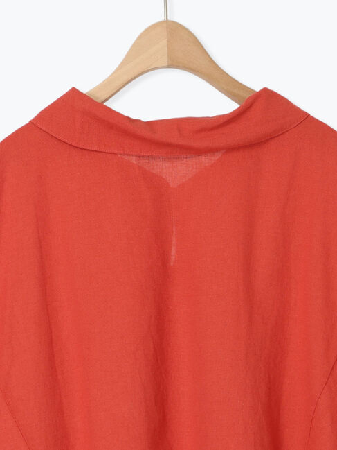 Samansa Mos2「【クールコットン】柄アソートフレンチスリーブチュニック」|シャツ・ブラウス|